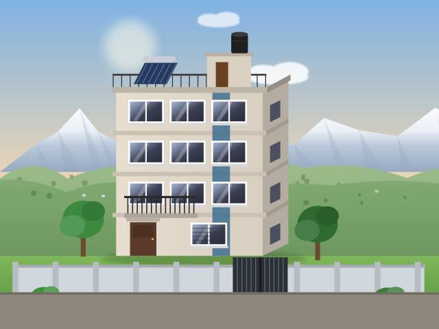 3.5 storey house for sale in Chipledhunga, Pokhara